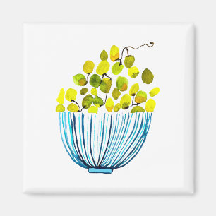 Druiven waterverf schattig fruit magneet