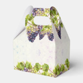 Druiven Wijngaard Middellandse Zee Tuin Bruiloft Bedankdoosjes (Achterkant)