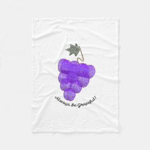 Druiven Zijn Altijd Bedankt Fleece Deken