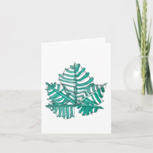 Druivenblad kaart (Voorkant)