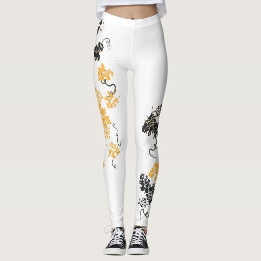 Druivenbladeren Leggings (Voorkant)