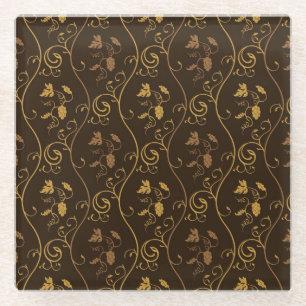 Druivendecor Glazen Onderzetter