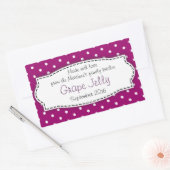 Druivengelei/jam paarse voedseletiket sticker (Envelop)