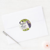 Druivenkanning | Jam Jar Ronde Sticker (Envelop)