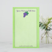 Druivenpapier Briefpapier (Staand voorkant)