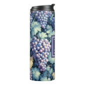 Druivenpatroon Monogram en Naam Thermosbeker (Gedraaid links)