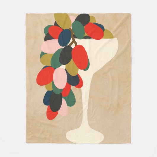 druivenras fleece deken (Voorkant)