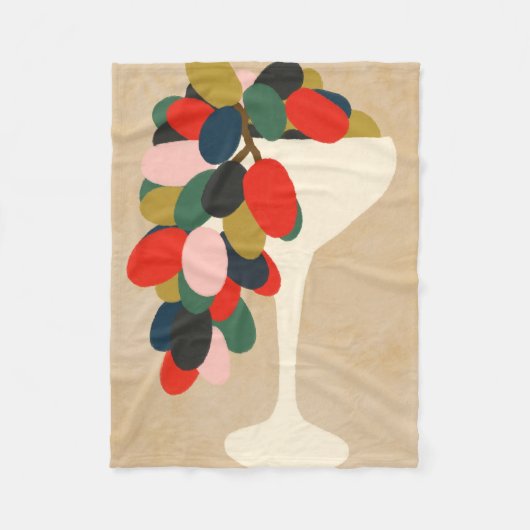 druivenras fleece deken (Voorkant)