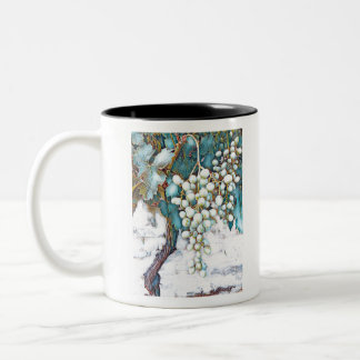 Druivenschilderij Tweekleurige Koffiemok