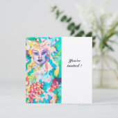 DRUIVENTALE metallic goud Kaart (Staand voorkant)