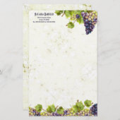 Druiventuin Middellandse Zee Briefpapier (Voorkant / Achterkant)