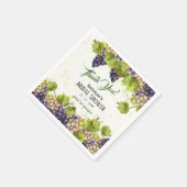 Druivenvariëteit tuinbruiloft servet (Hoek)