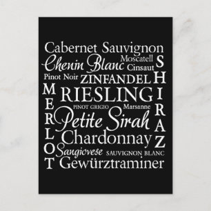 Druivenvariëteiten Wijn Briefkaart