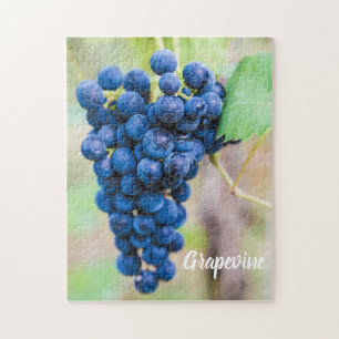 Druivenwijn en wijndruivenwijnbouwdepot legpuzzel