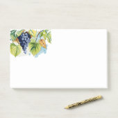 Druivenwijn Post-it® Notes (Op bureau)