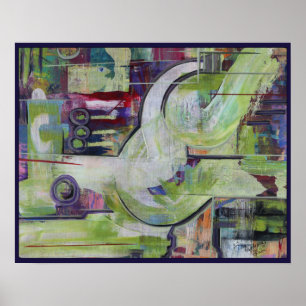 Druk 20x16in Origineel het Schilderen Abstract Mod Poster
