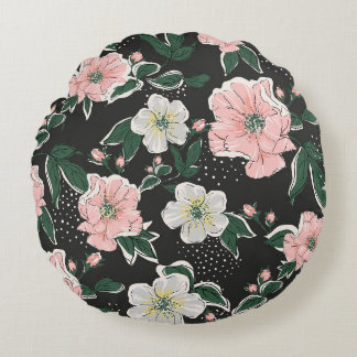  druk: abstract patroon rond kussen