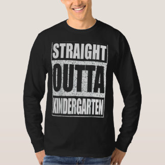 Druk Afstuderen Senior 2022 Straight Outta Kinder T-shirt