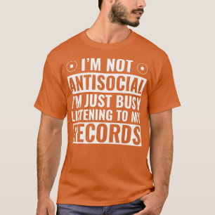 Druk bezig met het luisteren naar mijn platen Funn T-shirt