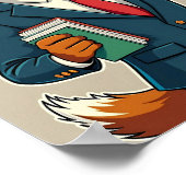 Druk bezig zijn - Funny Corgi Animal Poster (Hoek)