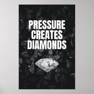 Druk Creëer Diamonds - Motivatie Poster