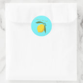 Druk de Dag van de Lemon Pun in Ronde Sticker (Tas)