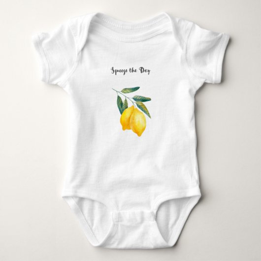 Druk het dagpak Baby uit, Lemon Onsie Romper (Voorkant)