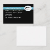 Druk het schoonmaken en het wassen modern visitekaartje (Voorkant / Achterkant)