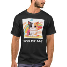 Druk je liefde uit met 'I Love My Cat' Kleding