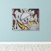 Druk je manieren uit... canvas afdruk (Insitu (Houten vloer))