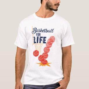 Druk je passie uit met onze Basketball for Life T-shirt
