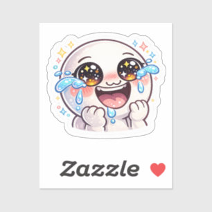 Druk je ultieme momenten van lachen en pure uit sticker