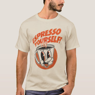 Druk Jezelf Uit! Grappige Koffie T-shirt