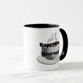 Druk jezelf uit in espresso mok (Voorkant rechts)