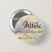 Druk jezelf uit met de Button Muziek (Voorkant /achterkant)