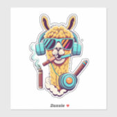 Druk jezelf uit met Llama Vinyl Stickers (Vel)