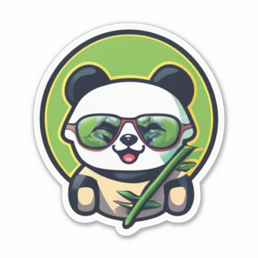 Druk jezelf uit met Panda-Stickers Sticker (Voorkant)