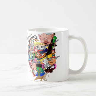 Druk Jezelf Uit Retro Cartoon Collage Keramische M Koffiemok