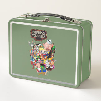 Druk Jezelf Uit Retro Cartoon Collage Metalen Lunc