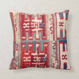 Druk Kilim van de 18de Eeuw van Cappadocian de Kussen