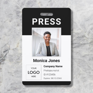 Druk Logo Foto Professionele Badge