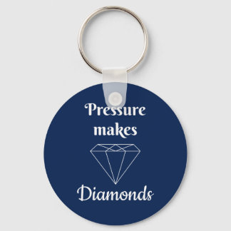 Druk maakt diamanten sleutelhanger