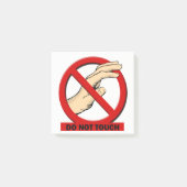 Druk niet op 3x3 plaatsen post-it® notes (Voorkant)