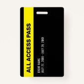 Druk op Al ID-badge voor toegangspas Badge (Achterkant)