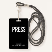 Druk op Al ID-badge voor toegangspas Badge (Voorkant met draagriem)