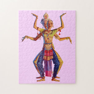 Druk op Balinese danseres Legpuzzel