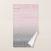Druk op Blush Grey Waterverf Abstract #4 Bad Handdoek (Handdoek)