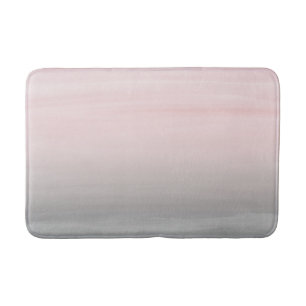 Druk op Blush Grey Waterverf Abstract #4 Badmat