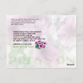 Druk op briefkaart (Achterkant)