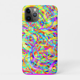 Druk op Bright Neon Patronen iPhone 11 Pro Hoesje